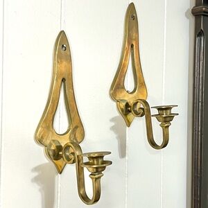Elegant Gold Wall Sconces S/2